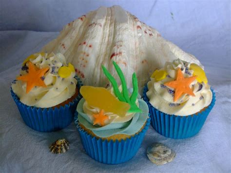 Colourful Cupcakes Of Newbury Sea Themed Birthday Cupcakes