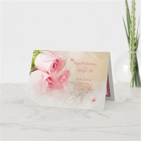 49th Wedding Anniversary For Wife With Roses Card