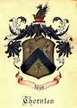 THORNTON FAMILY COAT OF ARMS | Coat of arms, Thornton, Ancestry projects