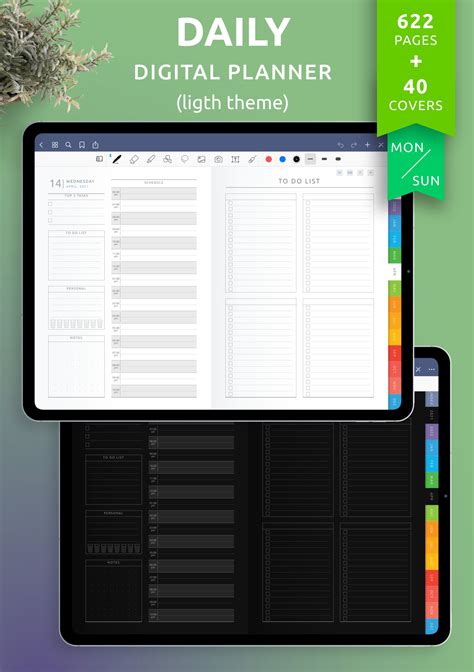 Download Daily Digital Planner Pdf For Goodnotes Ipad