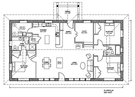 Two Story Rectangular House Plans
