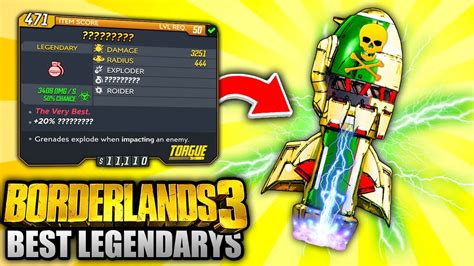 Borderlands 3 Top 5 Most Powerful Legendary Grenades You Need To Get