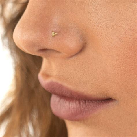 Tiny Nose Stud Small Nose Stud Indian Nose Stud K Gold Etsy