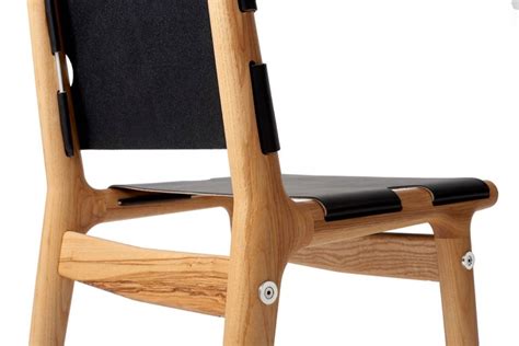 Use hdkitchens10 to receive 10% off your order. 204 Dining Chair, Modern Ash Hardwood, Black Harness Leather, Polished Aluminum For Sale at 1stdibs