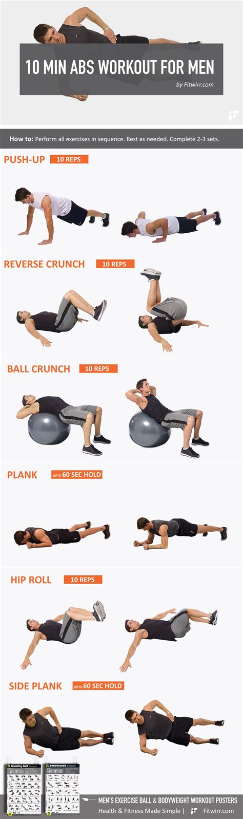14 Best Ab Workouts For Men To Get Six Pack Abs Fitwirr Ab Workout