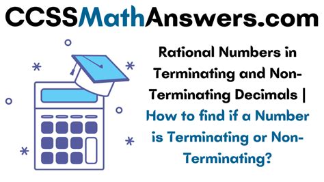 Terminating And Non Terminating Rational Numbers Worksheet