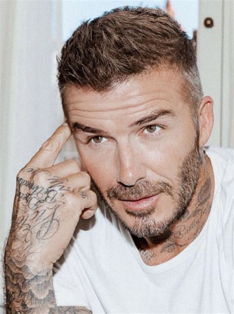 David beckham used to have really long hair, but even then it was still very stylish. Excellent Short Hairstyles For Men | Beckham hair, David ...