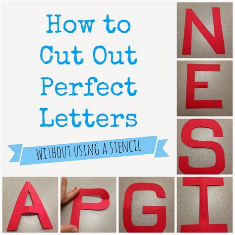 Since then the alphabet is used by almost all people in the world. the Morgan's: How to Cut Out Perfect Letters