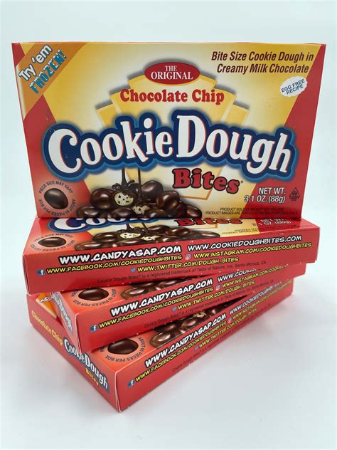 Chocolate Chip Cookie Dough Bites Theatre Box 88g Sugar Boom