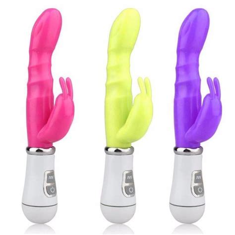 Buy New Waterproof Multispeed Rabbit Dildo Vibrator Double G Spot Massager Adult Sex Toy At