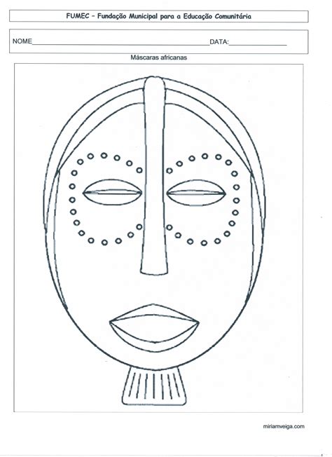 Aprender Sobre 90 Imagem Mascaras Africanas Desenhos Br Thptnganamst