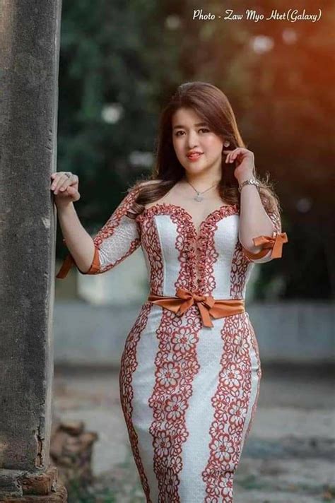 Pin By Hnin Nandar Myint On Beautiful Myanmar Dress Myanmar Dress