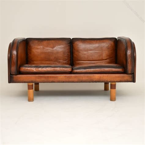 Antiques Atlas Pair Of Danish Leather Vintage Sofas