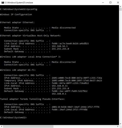 Ipconfig Command Options Online Computer Tips
