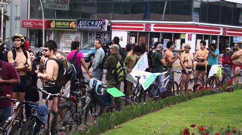 Ciclistas Desnudos En Puebla World Naked Bike Ride YouTube