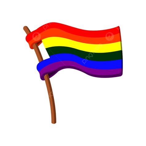 icono de dibujos animados de la bandera del arco iris sobre un fondo blanco png bandera lgbt