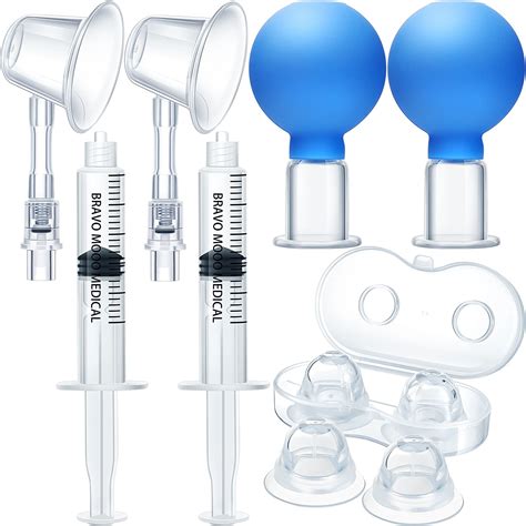 buy 6 pieces nipple suction cups nipple aspirator glass silicone face cupping set silicone