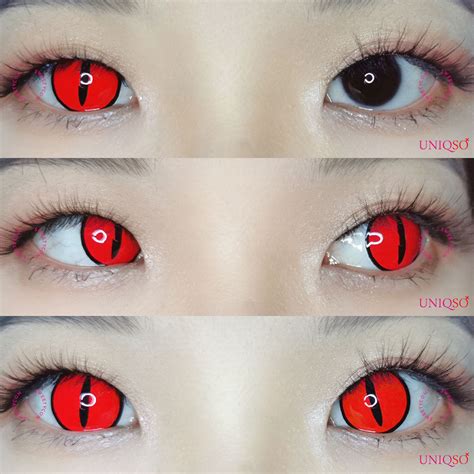 Red Demon Eye Contacts Cat Eye Contacts With Prescription Uniqso