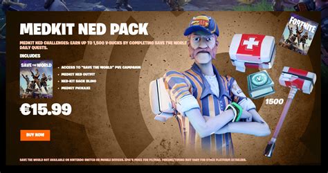 Medkit Ned Save The World Pack Concept Rfortnite