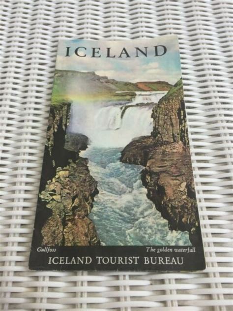 Mid Centurylate 1950s Iceland Travel Brochuremapriversglaciershot