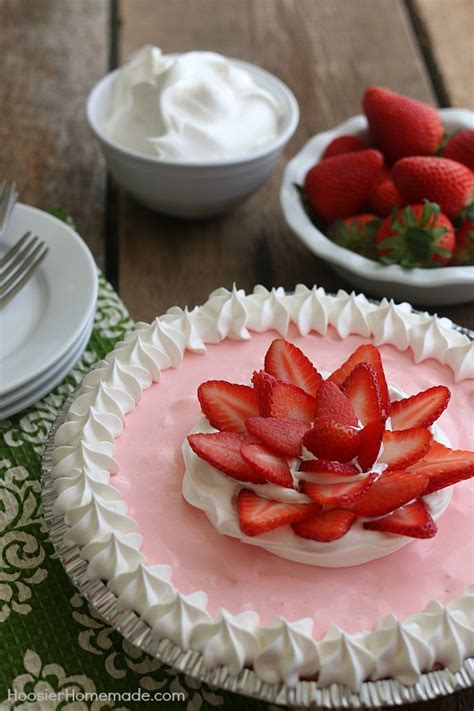 Easy Strawberry Cream Pie Hoosier Homemade
