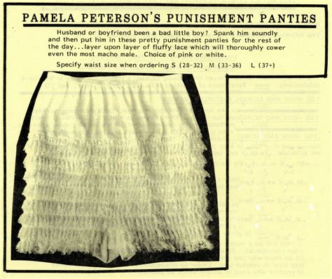 Spankedbywife — An Ad For Punishment Panties From A 1982 Nu West