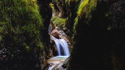 Download Wallpaper 3840x2160 Waterfall Rocks Stream