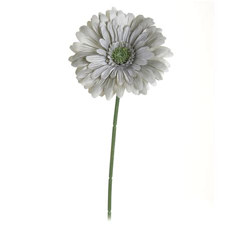 They are available in blue, white or pink (no more yellow) (sorry no more stock available than the quantities. Wilko Grey Gerbera Single Stem Artificial Flower | Wilko