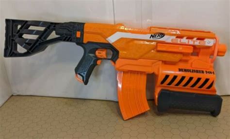 Nerf Demolisher 2 In 1 Elite C 031g W Shoulder Stock And 10 Shot Bent Clip Ebay