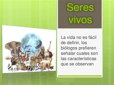 Características De Los Seres Vivos