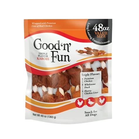 Good N Fun 48oz Triple Flavor Kabobs Dog Treats 72 Count Walmart