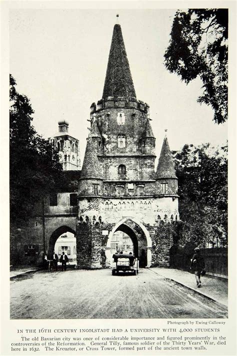 442 studenten der technische hochschule ingolstadt bewerten das studium mit ✓4,1 sternen. 1929 Print German Ingolstadt University Gate Architecture ...