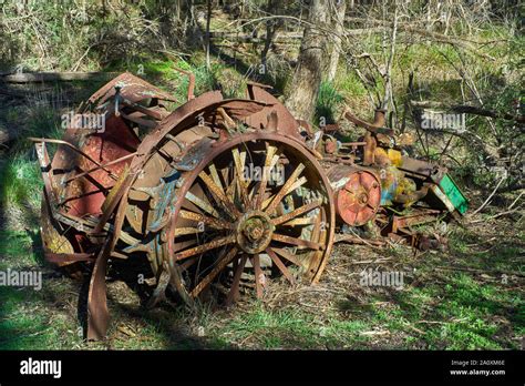 Old Farm Machinery In Australia Victoria Melbourne Stock Photo Alamy