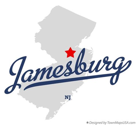 Map Of Jamesburg Nj New Jersey