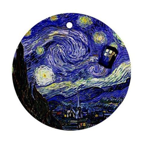 799 Dr Who Tardis Call Box Van Gogh Starry Night