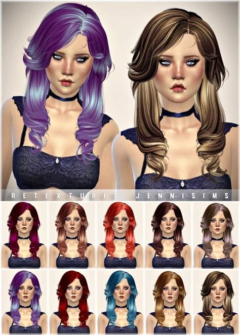 Jenni Sims Newsea Aileen Hairstyle Retexture • Sims 4 Downloads Sims