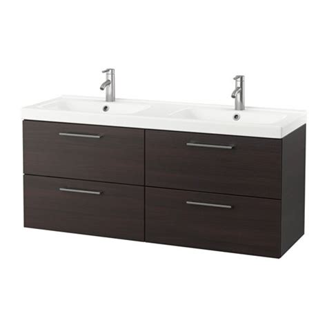 The kitchen sink cabinet is composed of a precisely 30″ w x 10″h sink , on a 30″w sink cabinet, with two 15″w x 20″h hopefully i answered all of your questions regarding the cabinet dimensions and layout! GODMORGON / ODENSVIK Sink cabinet with 4 drawers - black ...