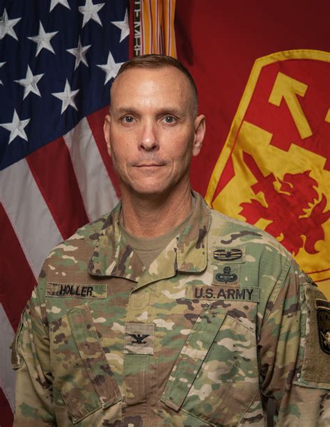 Colonel Mark A Holler Article The United States Army