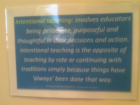 Intentional Teaching Intentional Teaching Emergent Curriculum Teaching