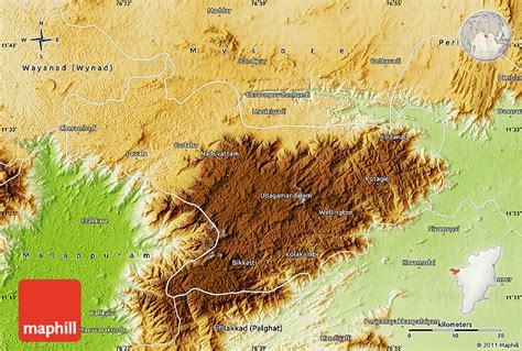 Shaded Relief Map Of Tamil Nadu Physical Outside Bank Home Com