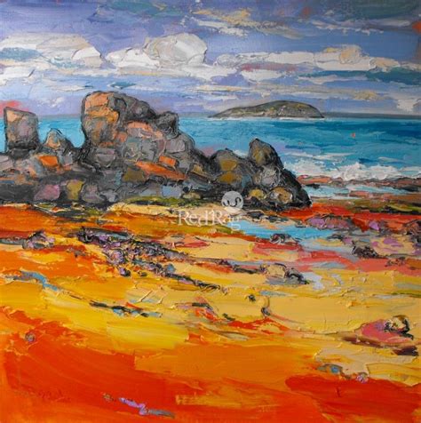Judith Bridgland Low Tide North Berwick Scottish Painting