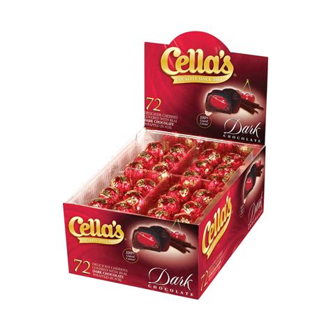 Cellas Dark Chocolate Covered Cherries Count Box Walmart Com