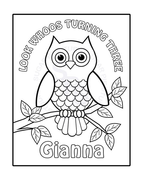 Cute Owls Coloring Pages Coloring Home