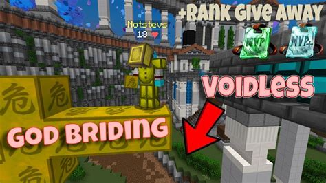 God Bridging On Voidless Mode Bedwars Hypixel Road To 100 Subs