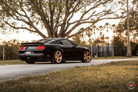 Ford Shelby Mustang Gt350 Black Vossen Gns 1 Wheel Front