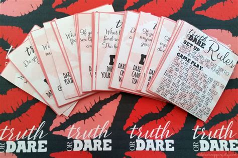 Couple S Truth Or Dare Printable Game