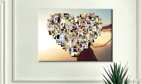 En quelques clics, vous sélectionnez vos photos et choisissez parmi nos options de montage photos, la. Toile photo pêle-mêle | Groupon Shopping