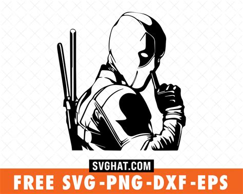 Deadpool Marvel Svg Files Free For Cricut Silhouette Free