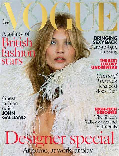 Kate Moss For British Vogue December 2013