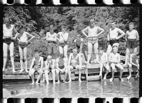 Florence Alabama Vicinity Boy Scout Camp At A Swimming Class Boy